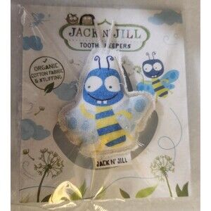 Tooth Fairy Pillow BUZZY BEE Tooth Keeper Jack N' Jill  Organic Cotton NEW